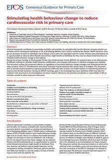 EPCCS Consensus Guidance for Primary Care